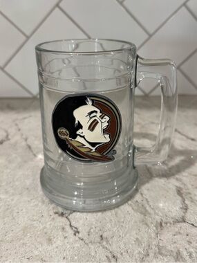 Florida State FSU Logo Beer Mug Glass